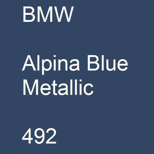 BMW, Alpina Blue Metallic, 492.